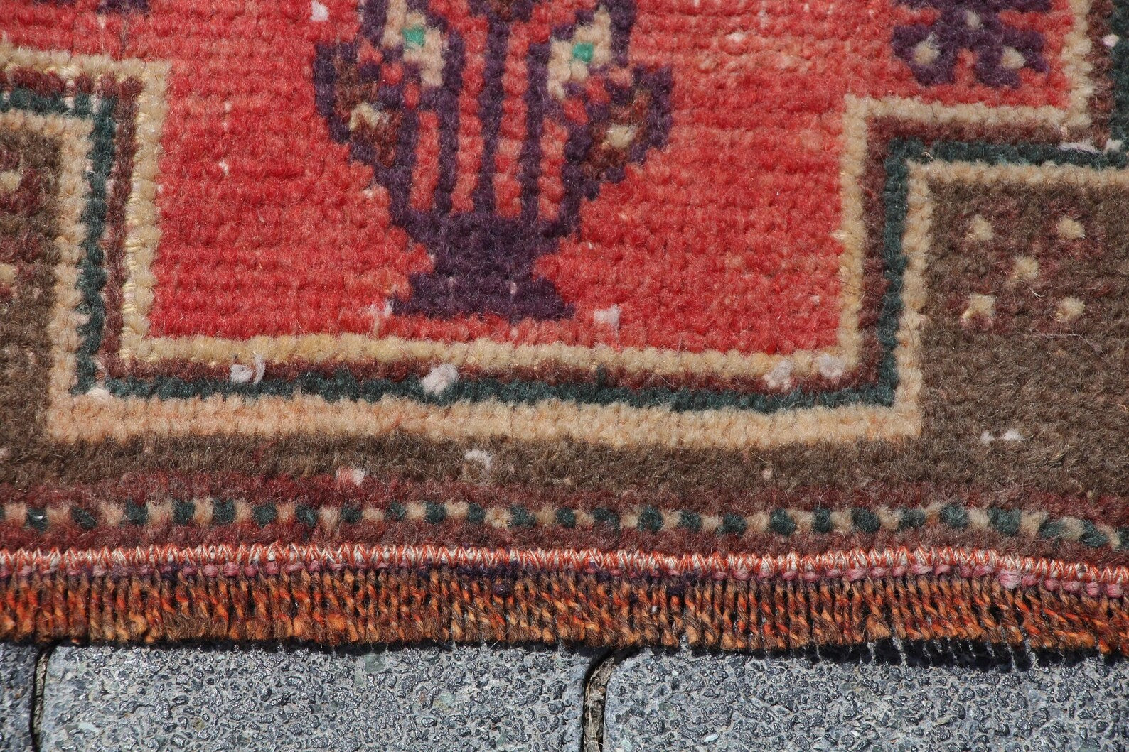 Vintage Turkish Runner Rug 2.9 x 8.3 ft