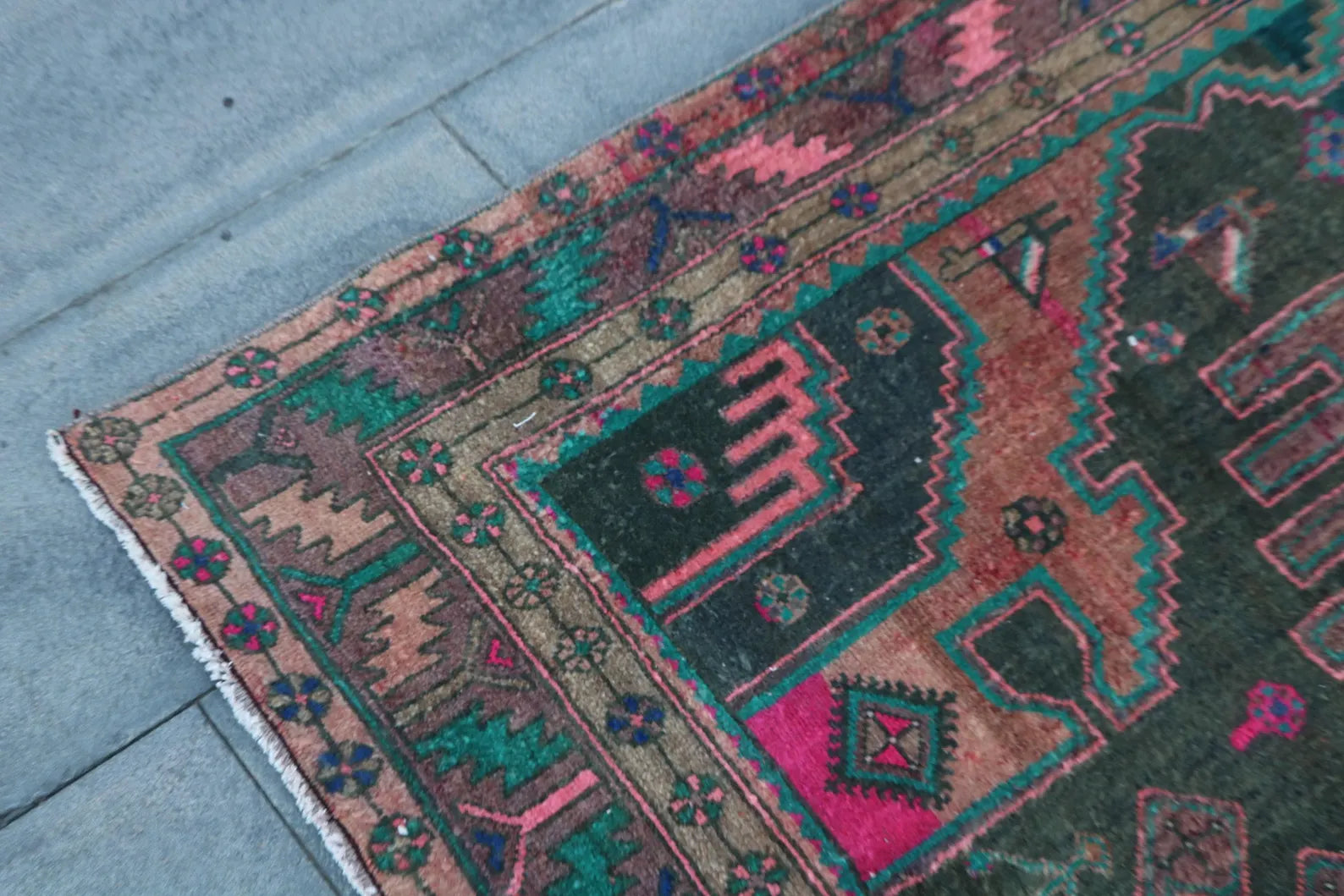 XL Vintage Persian Runner Rug 4.9 x 11.2 ft