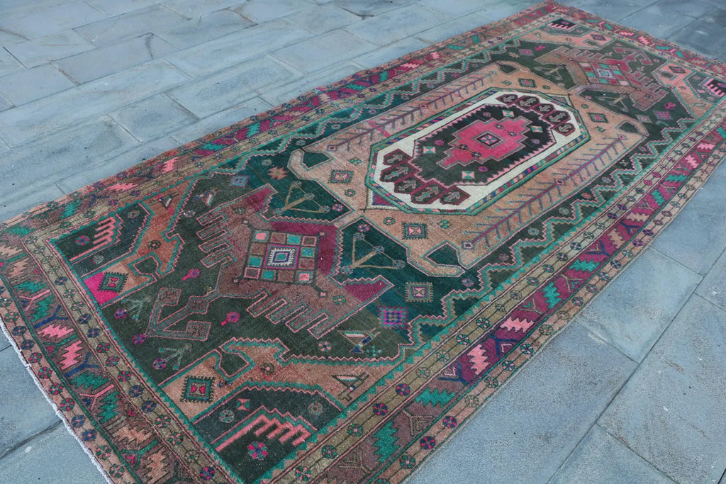 XL Vintage Persian Runner Rug 4.9 x 11.2 ft