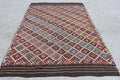 XL Vintage Turkish Accent Area rug 5.9 x 9.2 ft