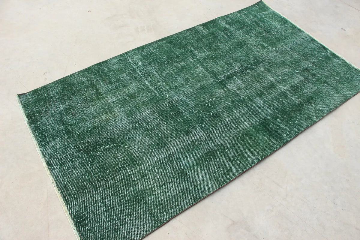 Vintage Turkish Accent Area rug 3.6 x 6.5 ft