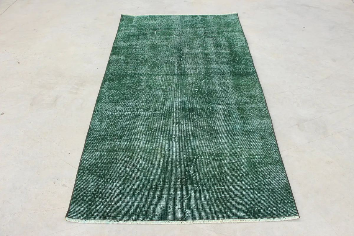 Vintage Turkish Accent Area rug 3.6 x 6.5 ft