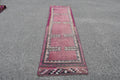 Vintage Turkish Runner Rug 2.7 x 10.6 ft