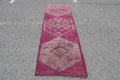 Vintage Turkish Runner Rug 2.8 x 9.4 ft