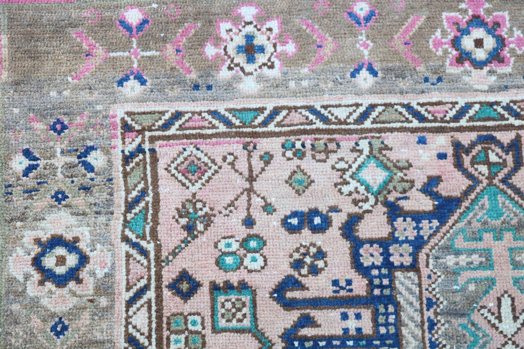 Vintage Persian Runner Rug 4.3 x 10.7 ft