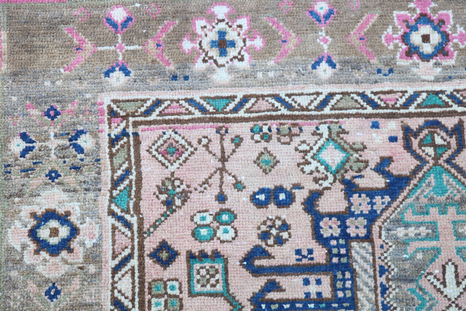 Vintage Persian Runner Rug 4.3 x 10.7 ft