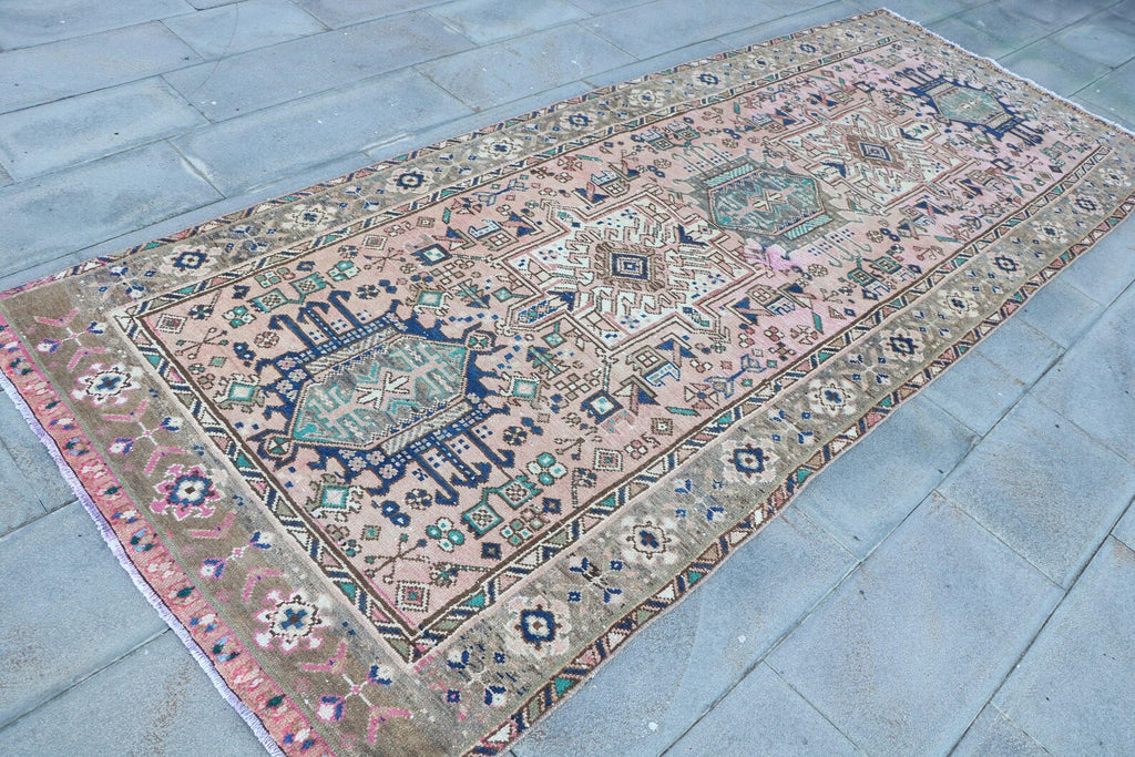 Vintage Persian Runner Rug 4.3 x 10.7 ft