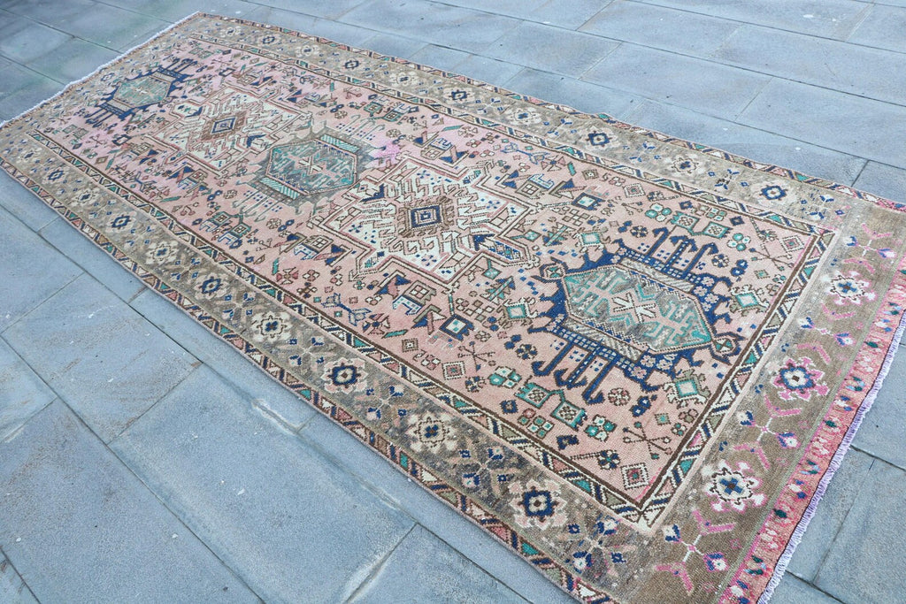 Vintage Persian Runner Rug 4.3 x 10.7 ft