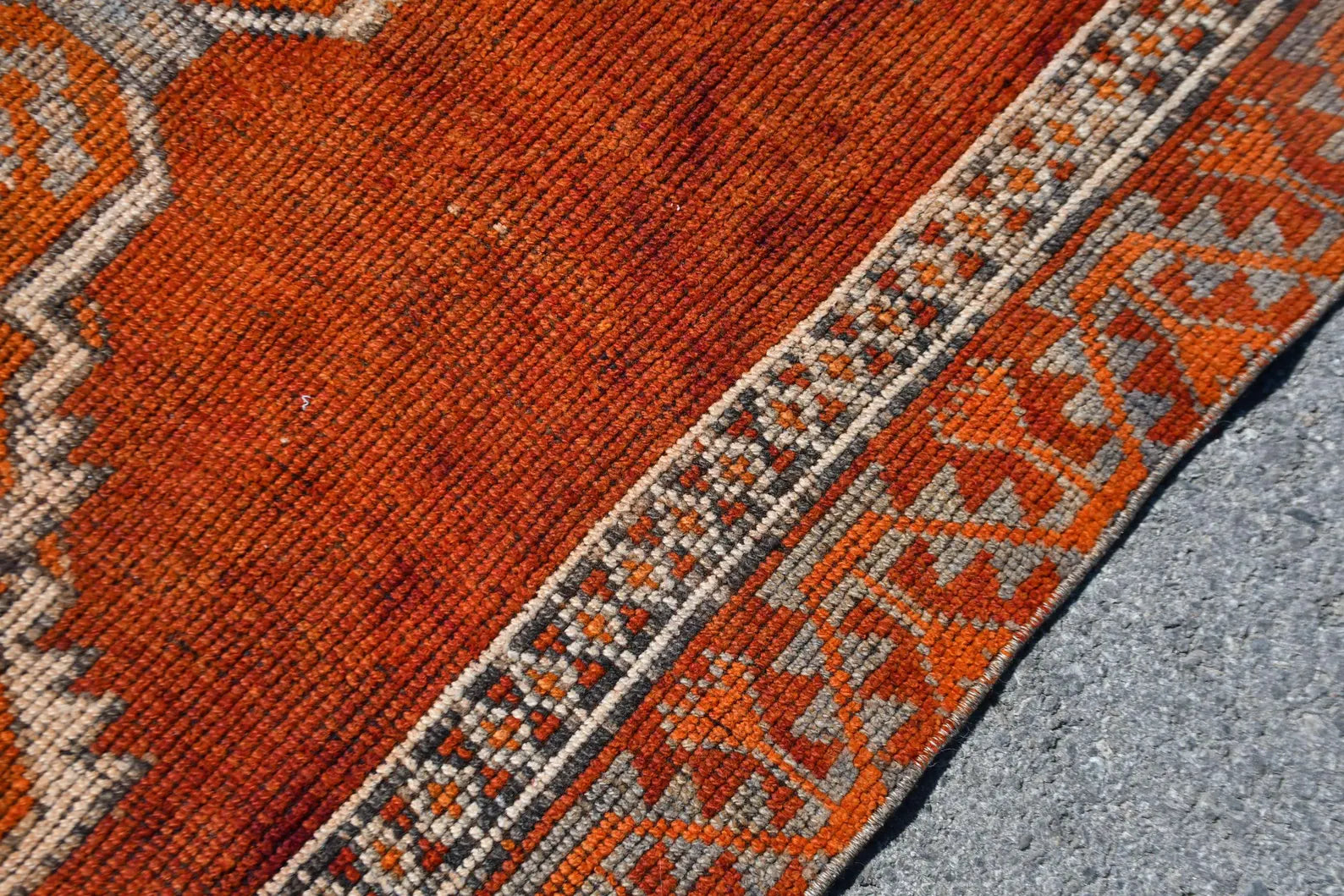 Vintage Turkish Runner Rug 3.6 x 11.4 ft