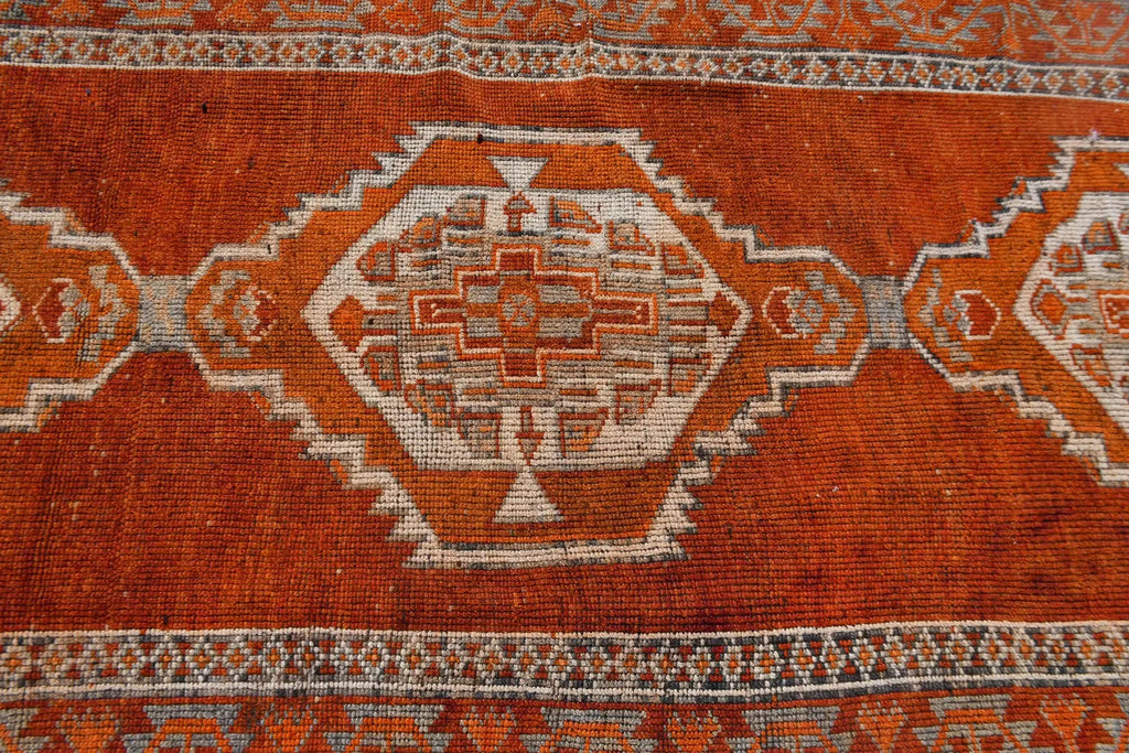 Vintage Turkish Runner Rug 3.6 x 11.4 ft