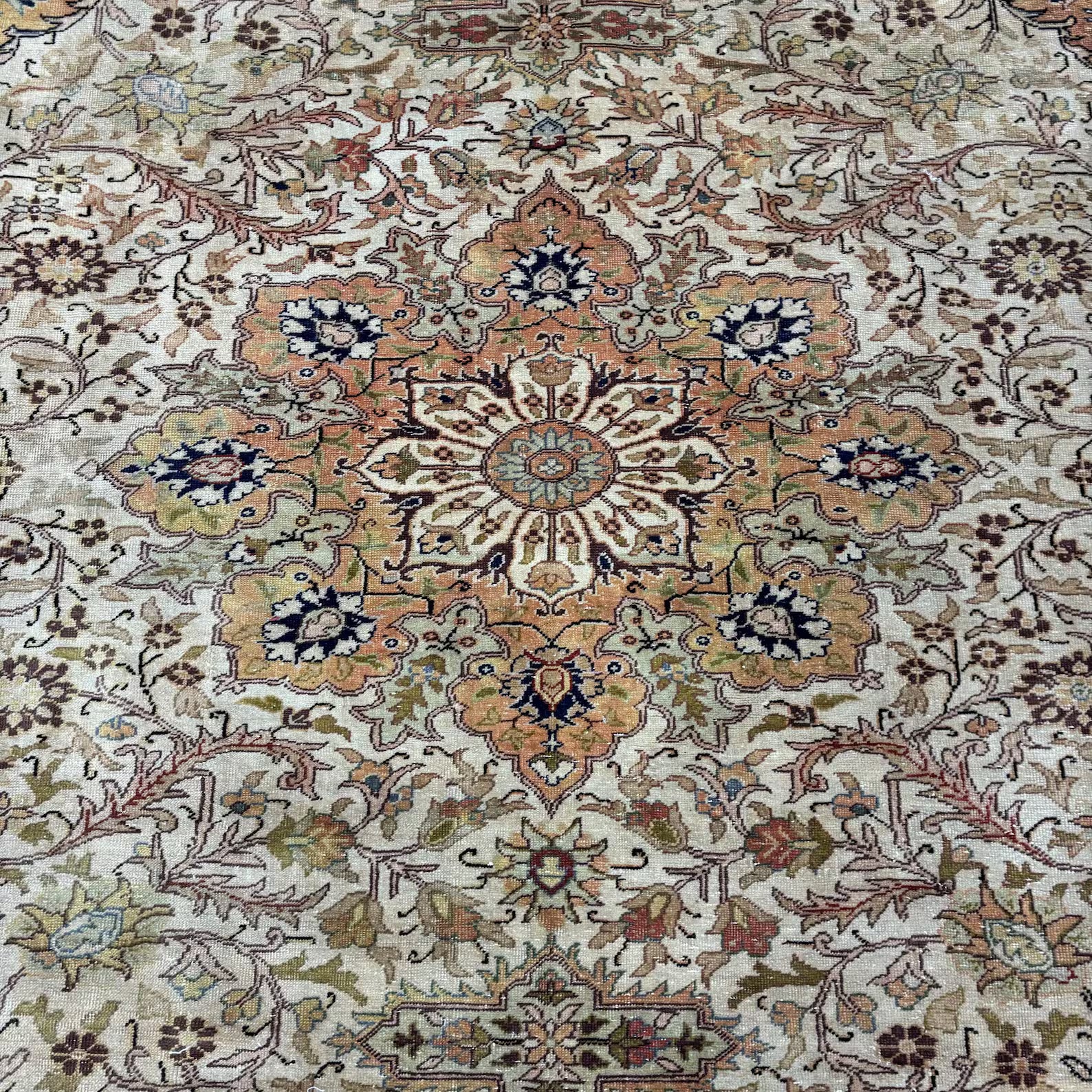 XL Vintage Persian Accent Area Rug 6.3 x 10 ft
