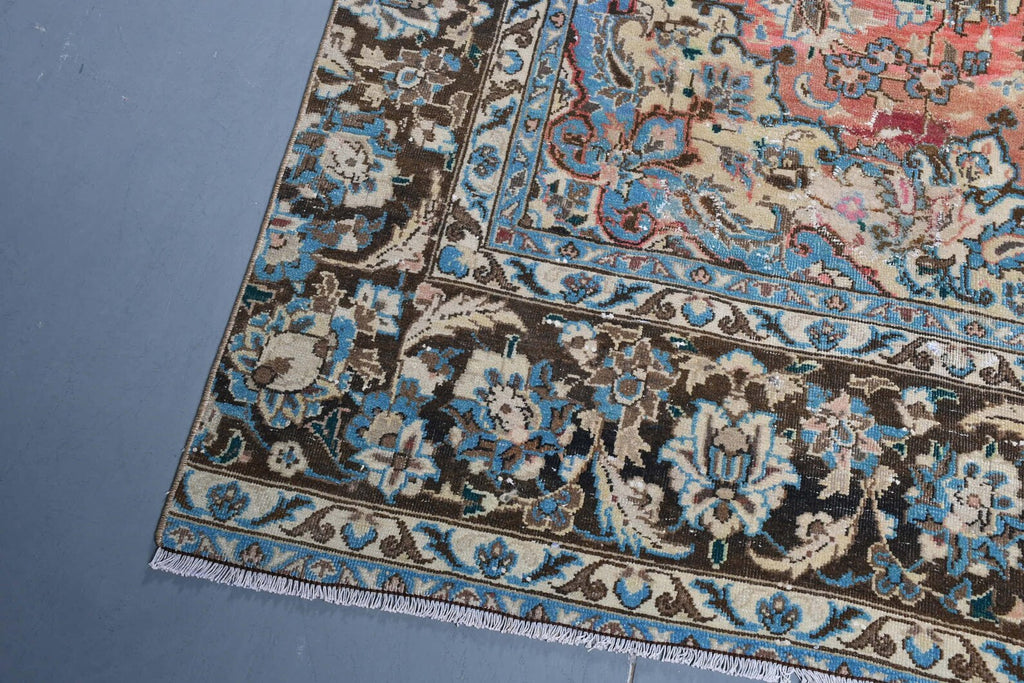 XL Vintage Turkish Accent Area Rug 6.4 x 11.5 ft