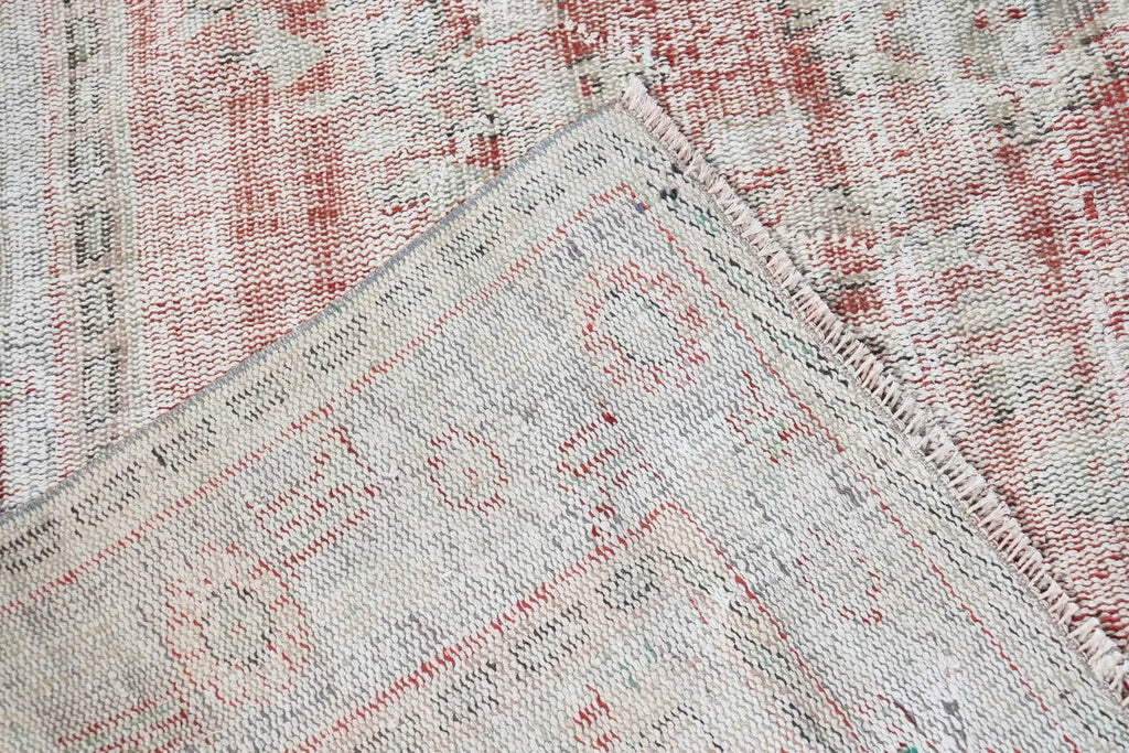 XL Vintage Turkish Accent Area Rug 6.1 x 8.9 ft