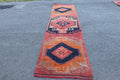 Vintage Turkish Runner rug 3.1 x 11.3 ft