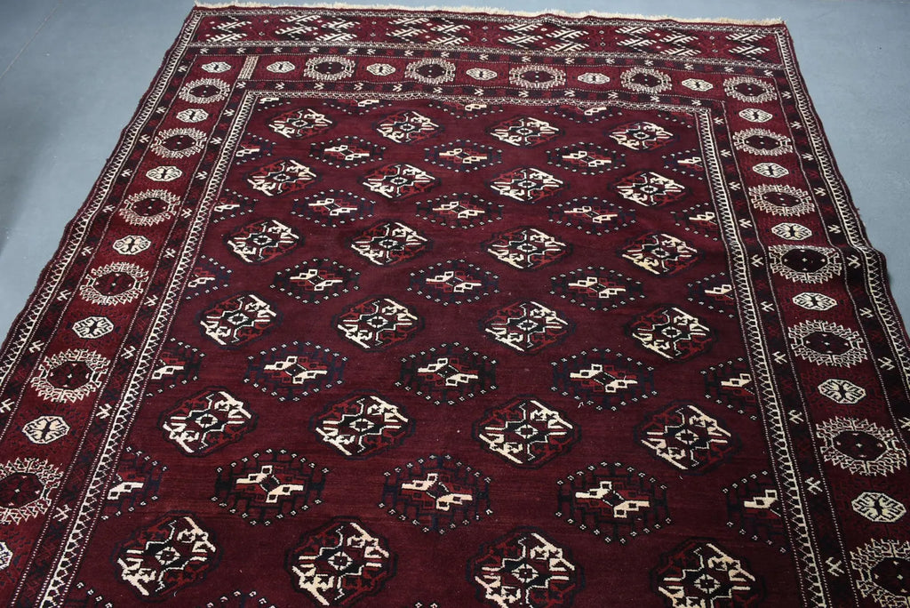 XL Vintage Bokhara Accent Area rug 6.6 x 11.7 ft