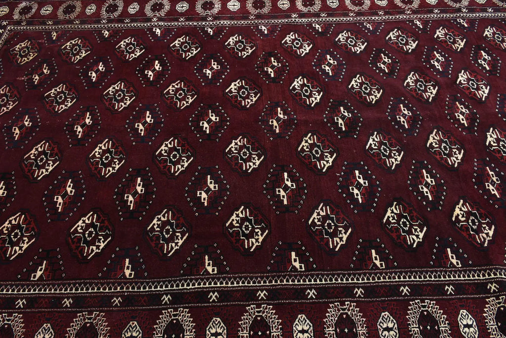 XL Vintage Bokhara Accent Area rug 6.6 x 11.7 ft