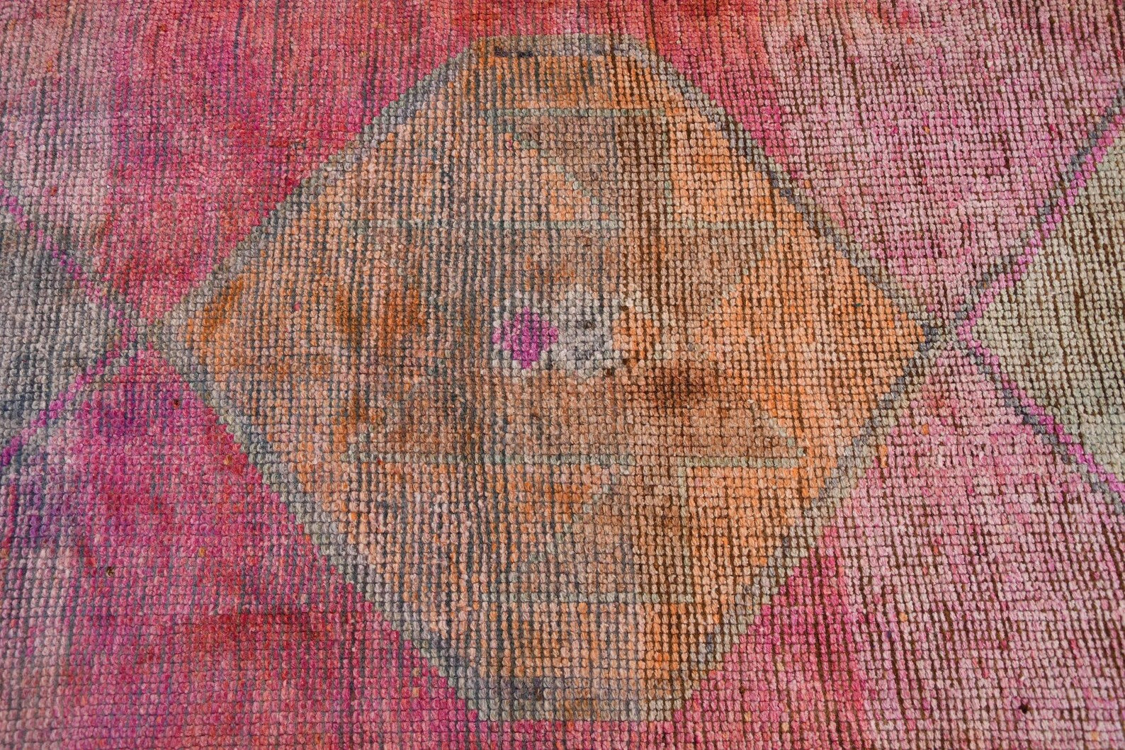 Vintage Turkish Runner Rug 3 x 9.6 ft