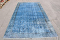 XL Vintage Turkish Accent Area Rug 5.4 x 9.7 ft