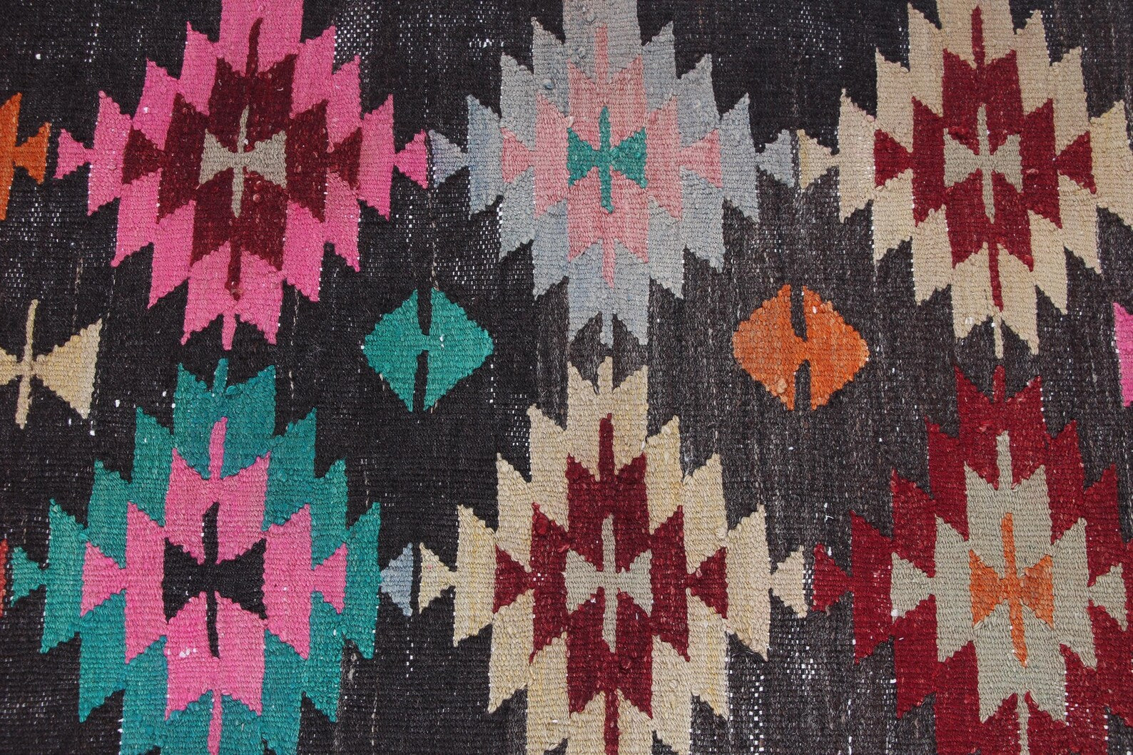 Vintage Turkish Runner Rug 2.3 x 6.1 ft