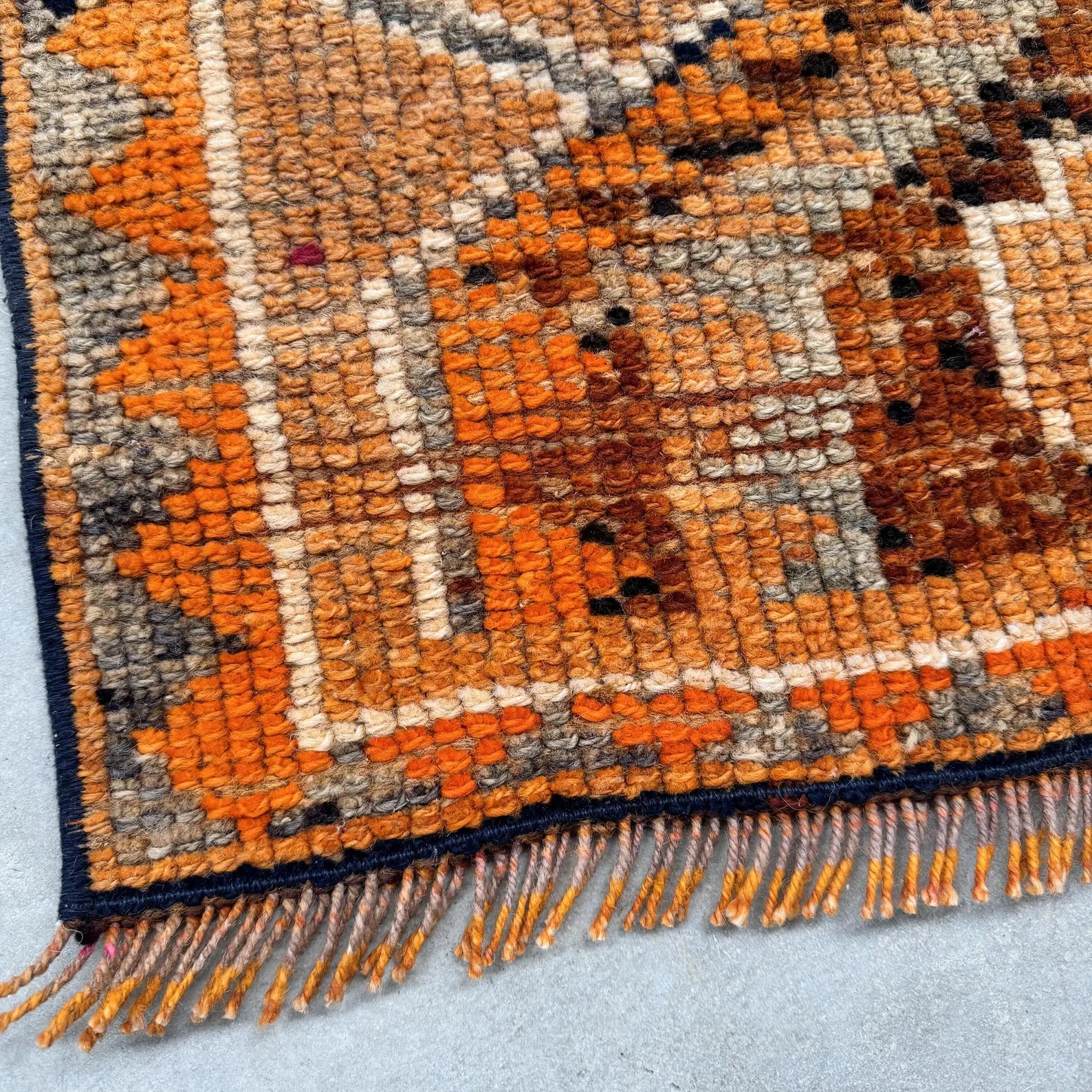 Vintage Turkish Runner Rug 2.6 x 12.3 ft