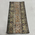 Vintage Turkish Runner Rug 2.4 x 4.9 ft