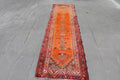 Vintage Turkish Runner Rug 2.7 x 10.8 ft