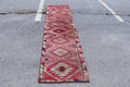 Vintage Turkish Runner Rug 2.6 x 10 ft