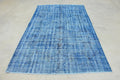 Vintage Turkish Accent Area rug 5.3 x 8.6 ft