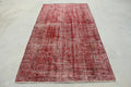 Vintage Turkish Accent Area rug 4.5 x 8.3 ft