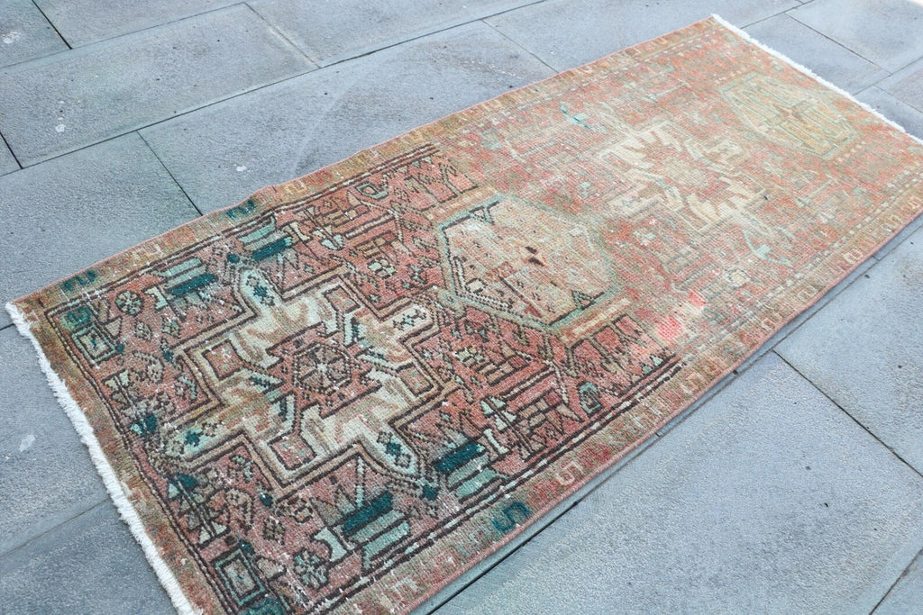Vintage Persian Runner Rug 2.1 x 4.9 ft
