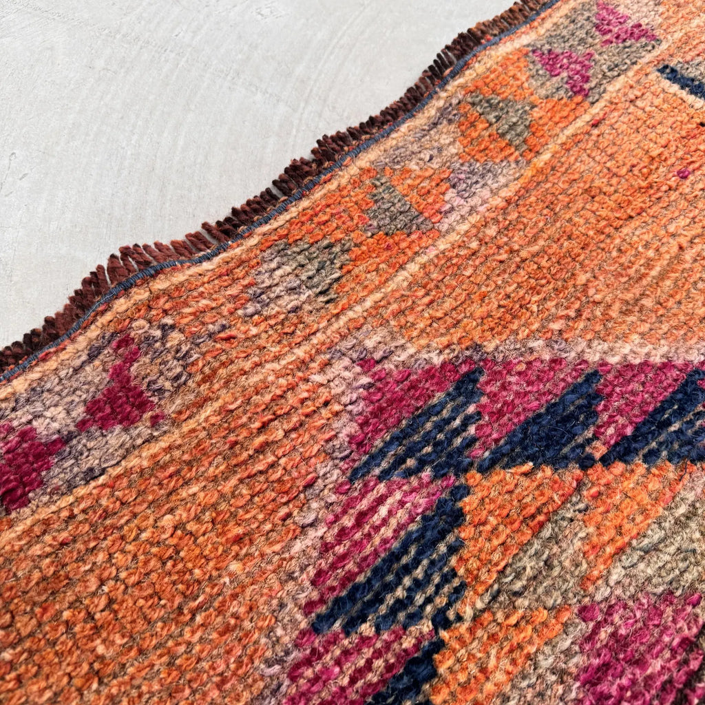 Vintage Turkish Runner Rug 2.7 x 11.5 ft