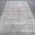 XL Vintage Turkish Accent Area Rug 6.1 x 10 ft
