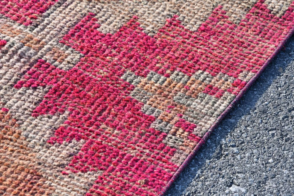 Vintage Turkish Runner Rug 2.2 x 10.1 ft