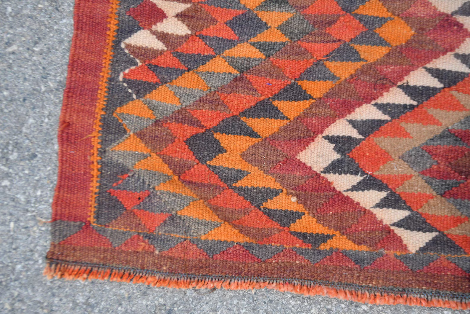 Vintage Turkish Runner Rug 2.9 x 10.5 ft