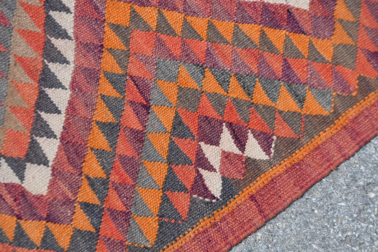 Vintage Turkish Runner Rug 2.9 x 10.5 ft