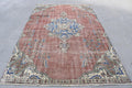 XL Vintage Turkish Accent Area Rug 6.1 x 10 ft