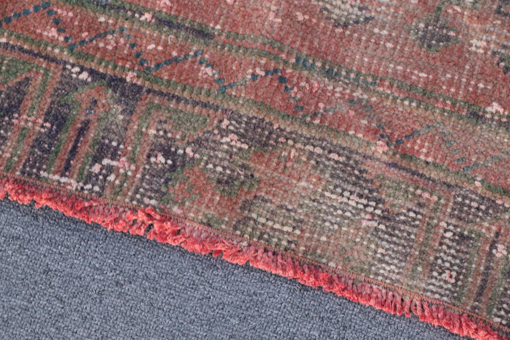 Vintage Turkish Accent Area rug 3.9 x 11 ft