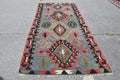 Vintage Turkish Accent Area rug 4.8 x 10 ft
