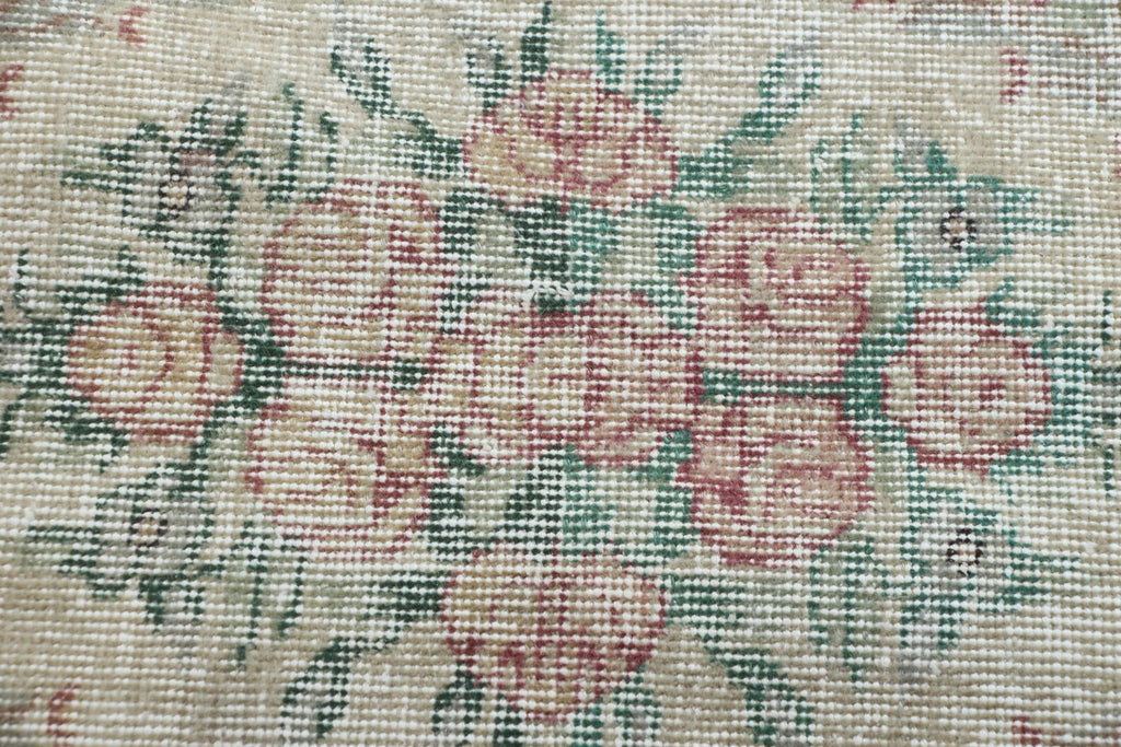 XL Vintage Turkish Accent Area Rug 6.2 x 9.1 ft