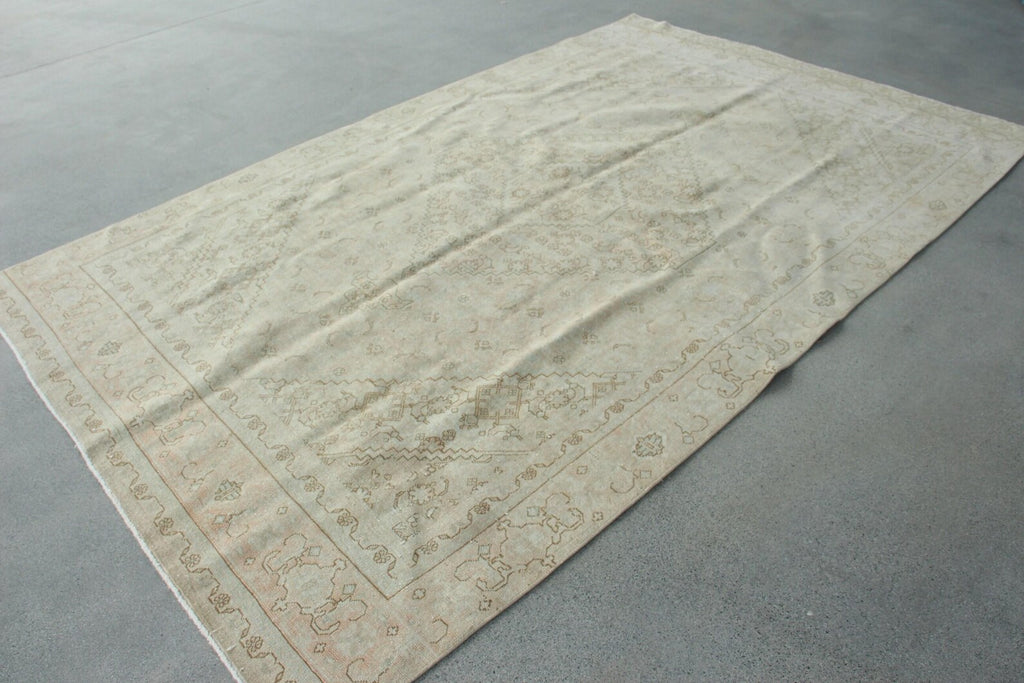 XL Vintage Persian Accent Area Rug 5.9 x 9.6 ft