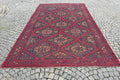 XL Vintage Soumak Accent Area Rug 8.7 x 13.6 ft