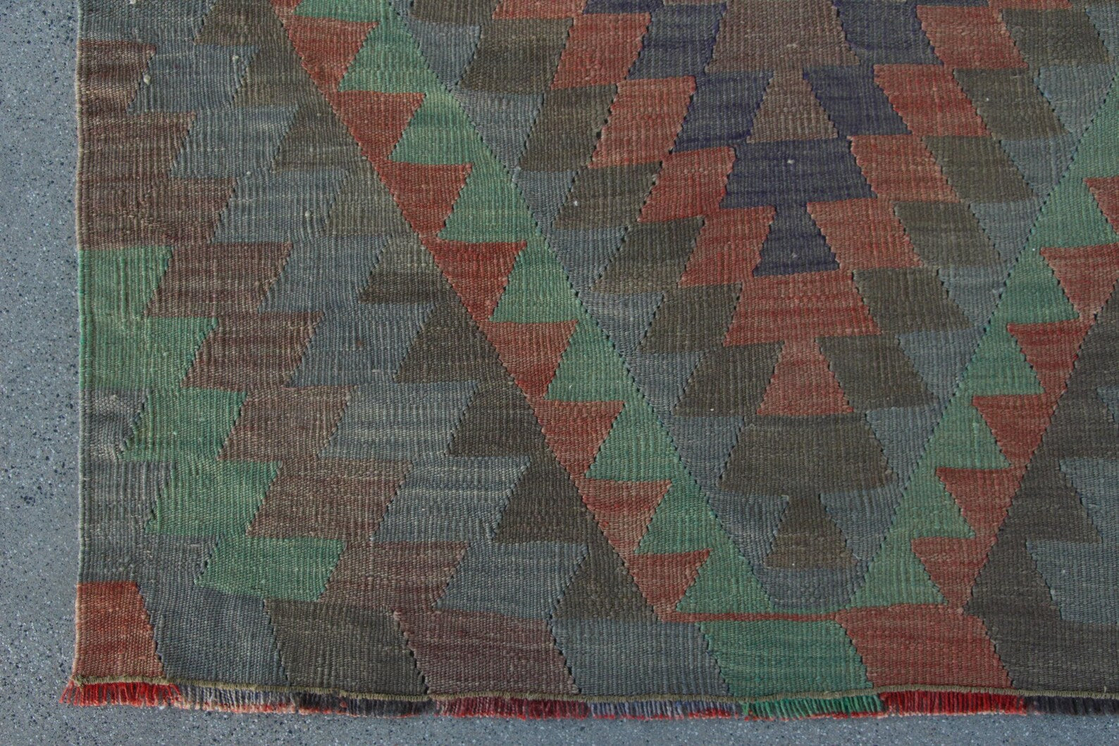Vintage Turkish Runner Rug 3.2 x 11.1 ft
