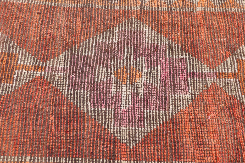 Vintage Turkish Runner Rug 2.7 x 9.9 ft