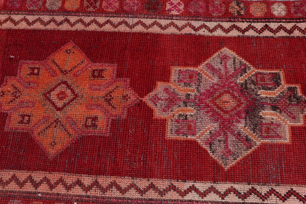 Vintage Turkish Runner Rug 2.7 x 13.4 ft