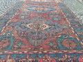 XL Vintage Soumak Accent Area Rug 6.7 x 12.1 ft