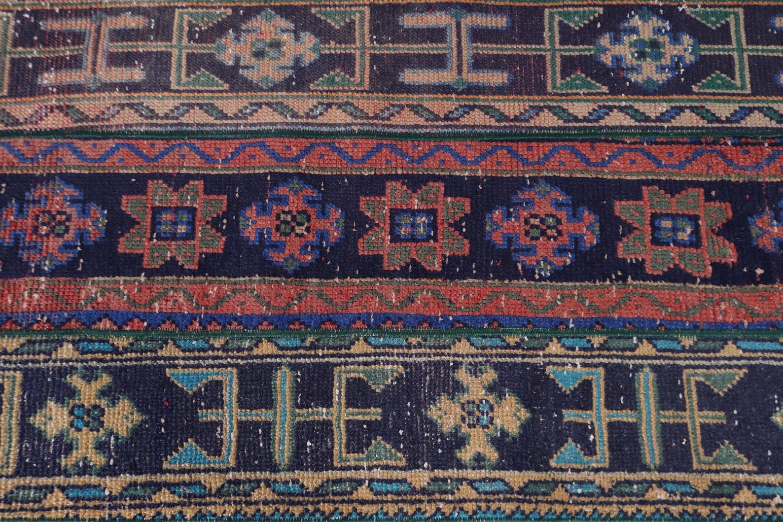 Vintage Turkish Runner Rug 2.3 x 5.3 ft
