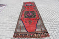 Vintage Turkish Runner Rug 3.8 x 13.6 ft