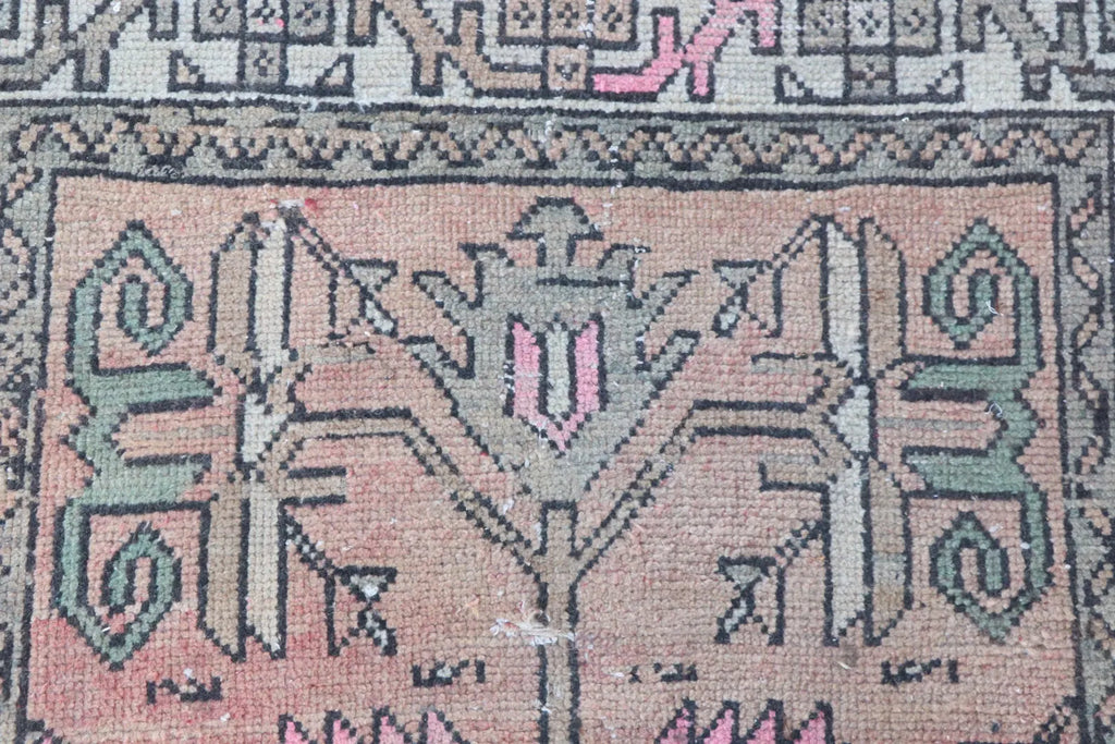 Vintage Turkish Mini Rug 1.7 x 2.7 ft