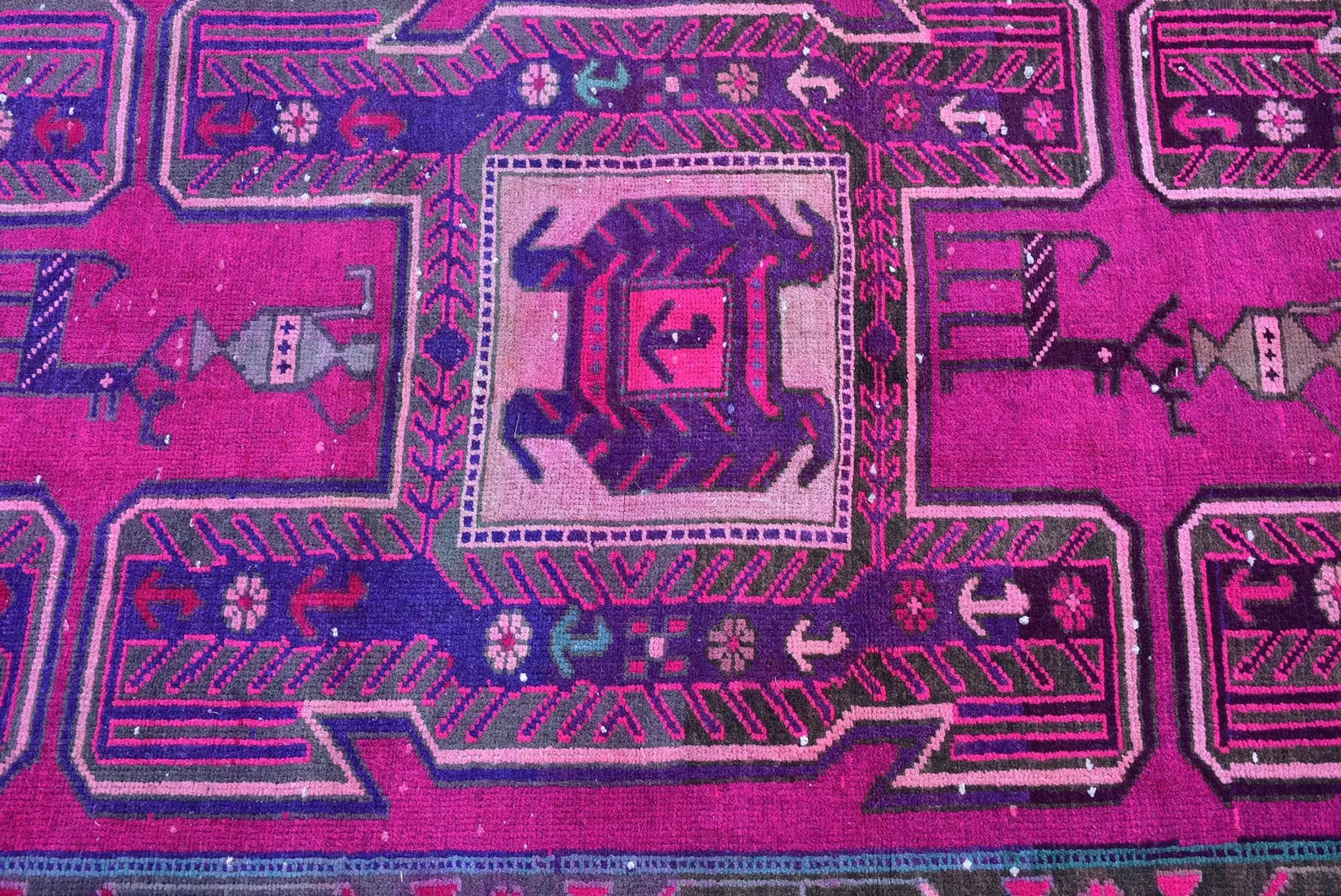 Vintage Persian Runner Rug 2.9 x 9.9 ft