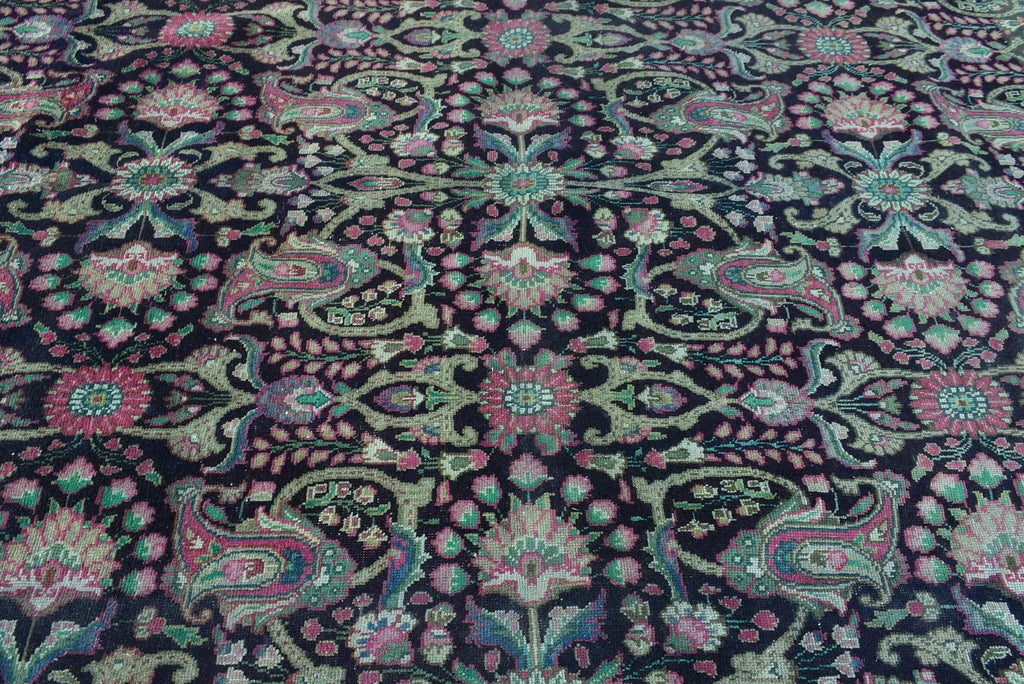 XL Vintage Turkish Accent Area Rug 9.5 x 12.3 ft